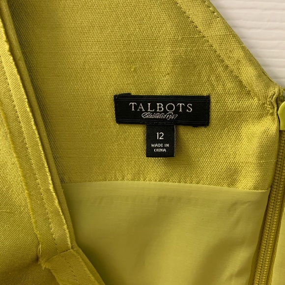 Talbots Collection Silk/Wool Blend Exquisite Sheath Dress Lined SZ 12 - Picture 2 of 7
